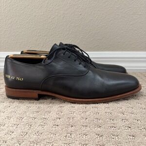 Common‎ Projects Oxford Dress Shoes in Black Men US 10 EU 43 Designer Preppy